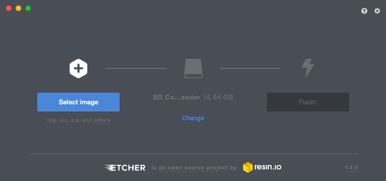 openHABian mit Hilfe von Etcher auf SD Karte flashen
