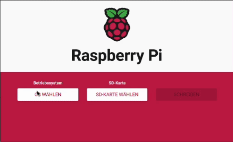 HomeAssistant Auswahl OS Raspberry Pi Imager